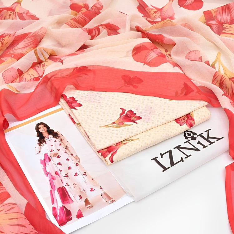 IZNIK Printed Lawn 3-Piece| Summer 2025-EII