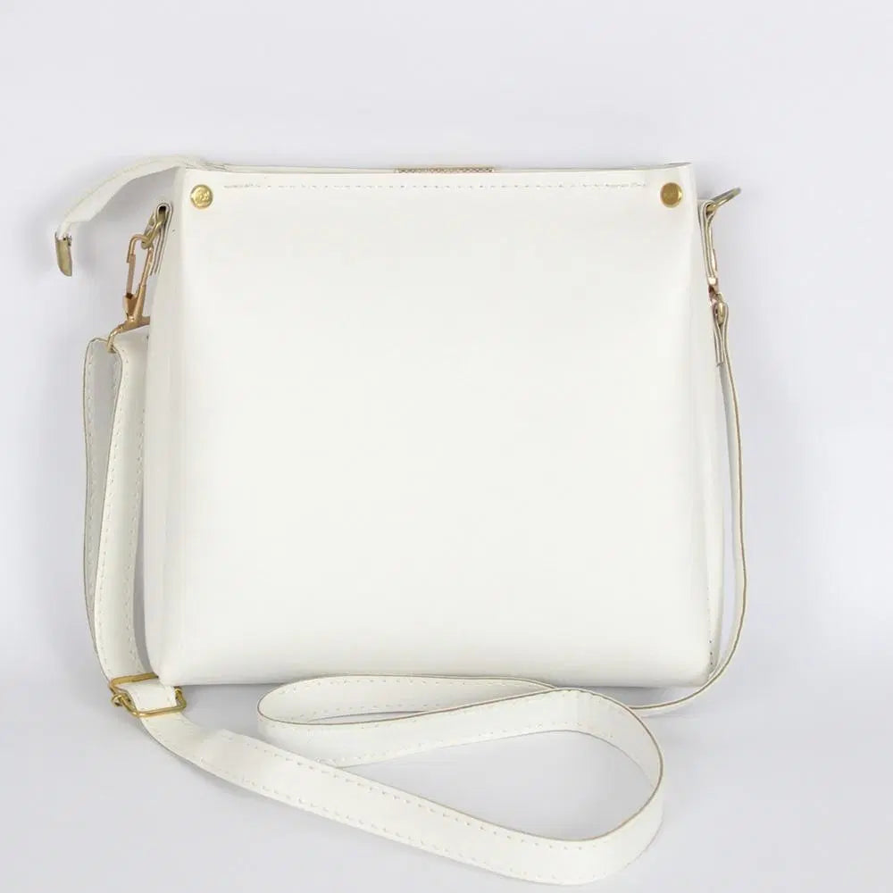 Girl's Elegant Rexine Plain Hand Bag