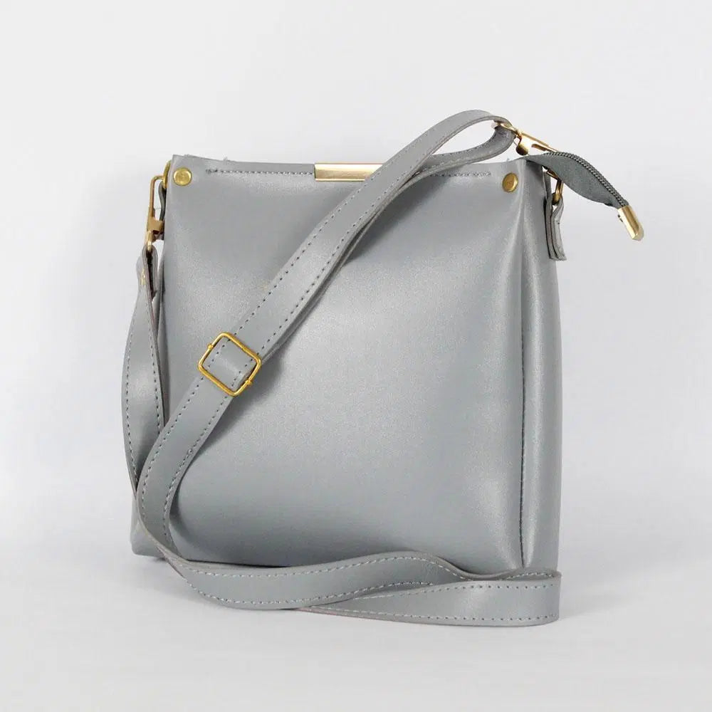 Girl's Elegant Rexine Plain Hand Bag