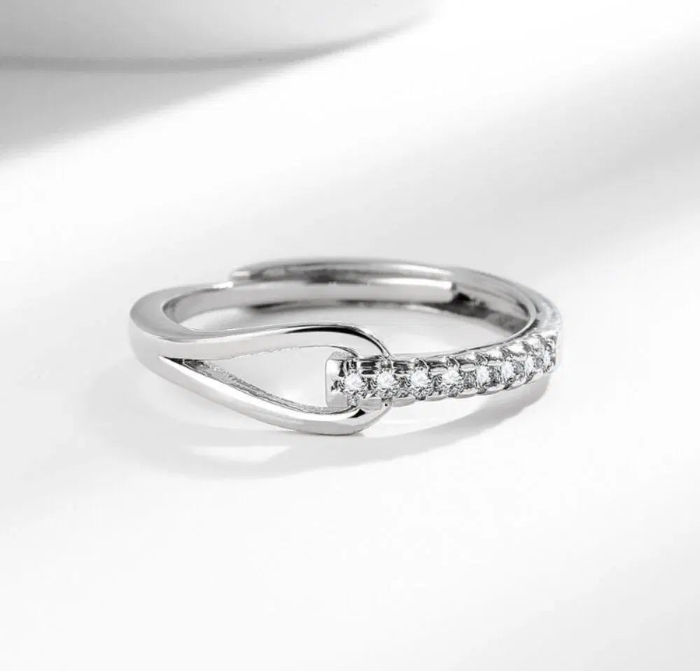 Silver-Plated Adjustable Alloy Bracelet
