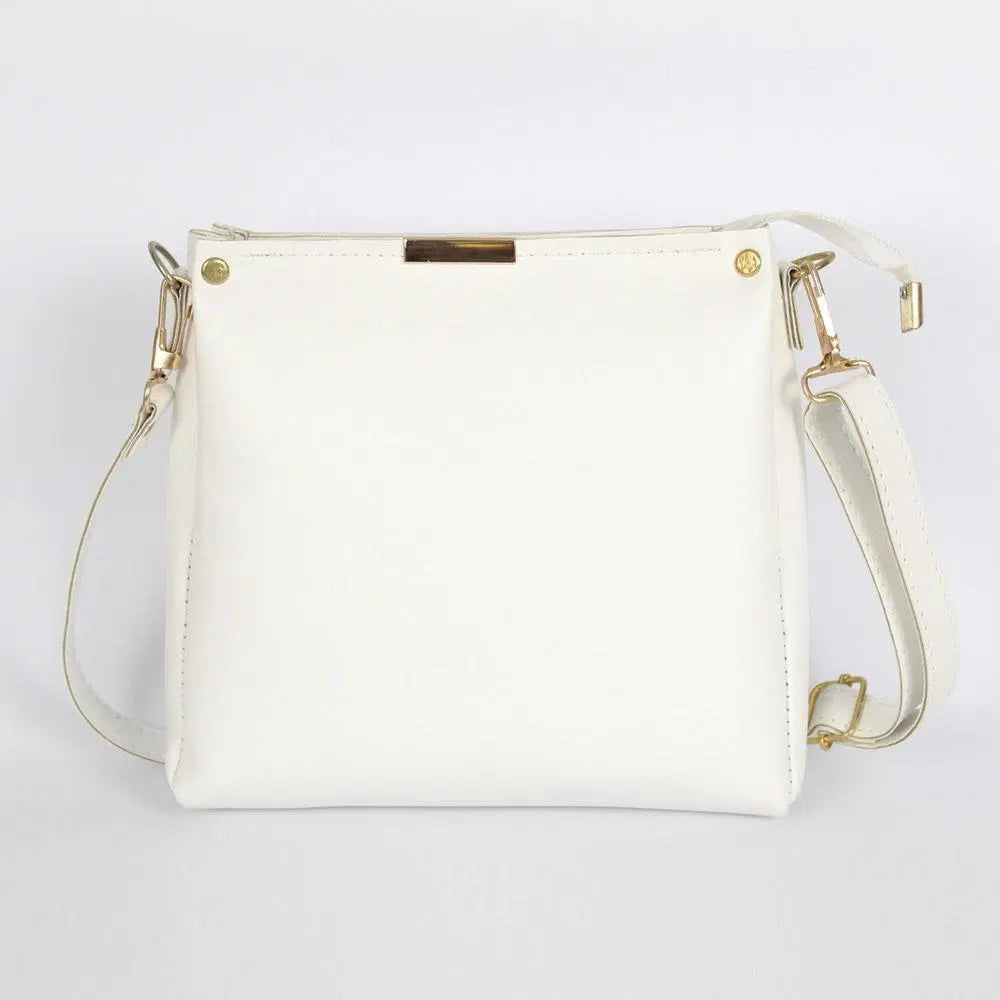 Girl's Elegant Rexine Plain Hand Bag