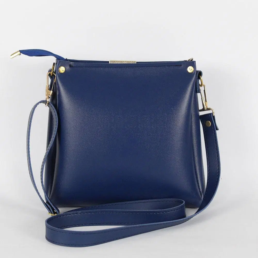 Girl's Elegant Rexine Plain Hand Bag