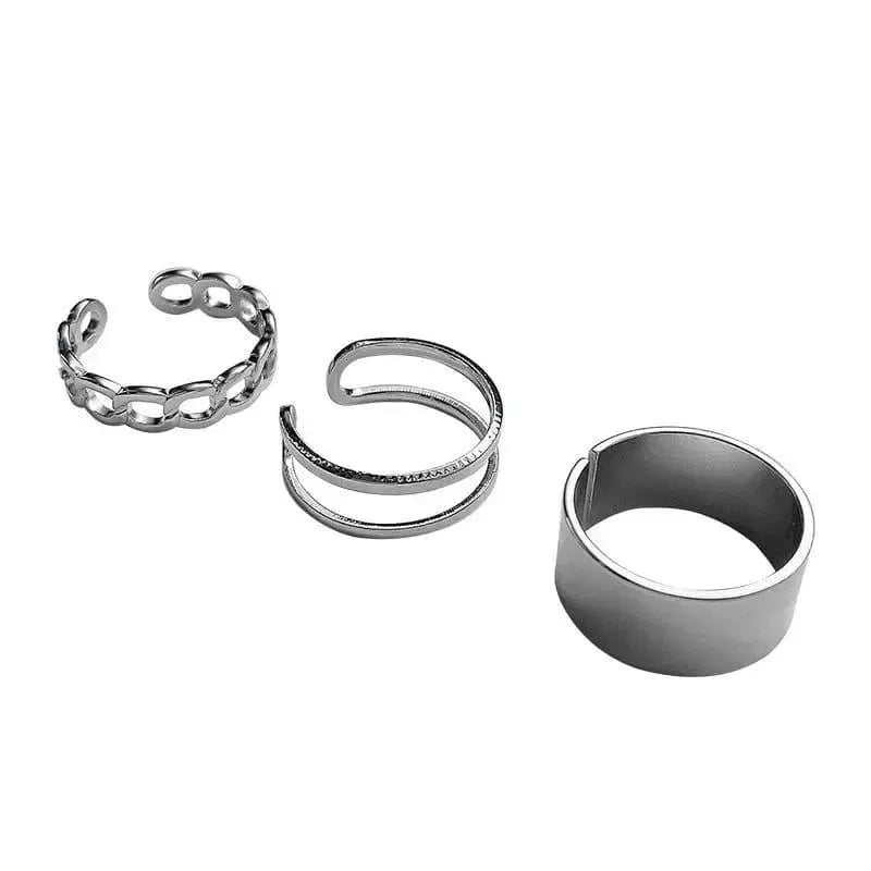 3-Piece Adjustable Alloy Jewelry Set