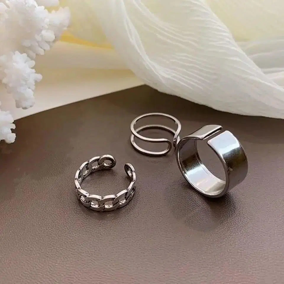 3-Piece Adjustable Alloy Jewelry Set