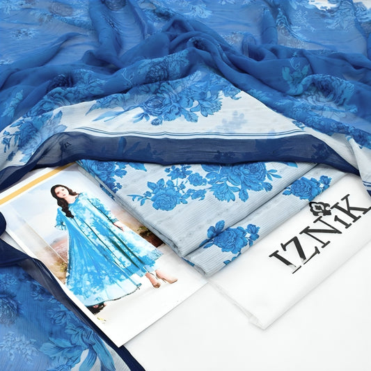 IZNIK Printed Lawn 3-Piece| Summer 2025-eI