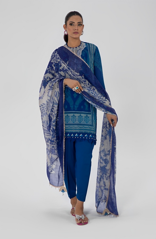 Sana Safinaz | 3-Pc Unstitched-AV