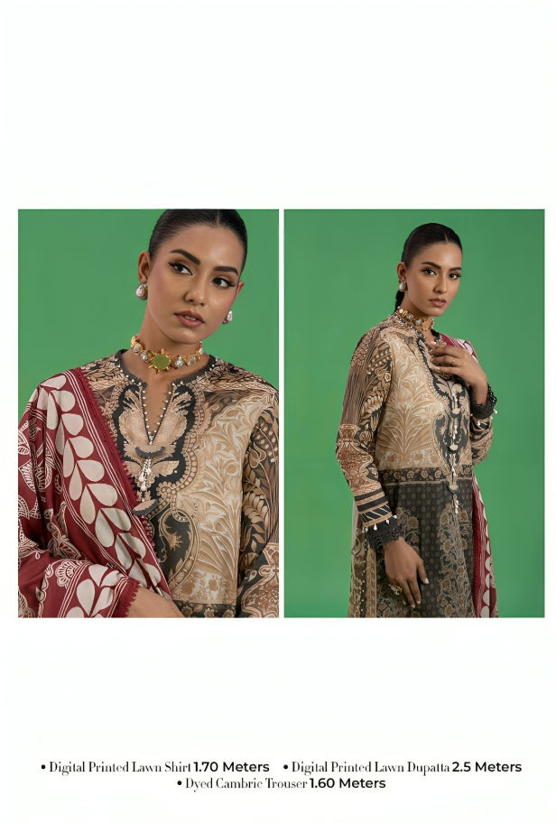 Sana Safinaz | 3-Pc Unstitched-AIV