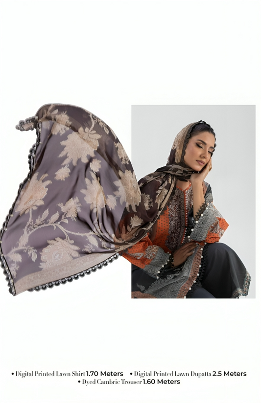 Sana Safinaz | 3-Pc Unstitched-AIII