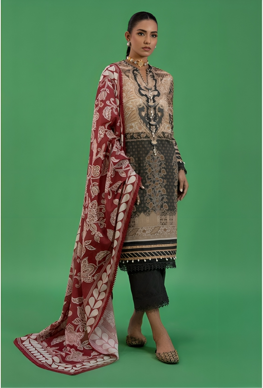 Sana Safinaz | 3-Pc Unstitched-AIV