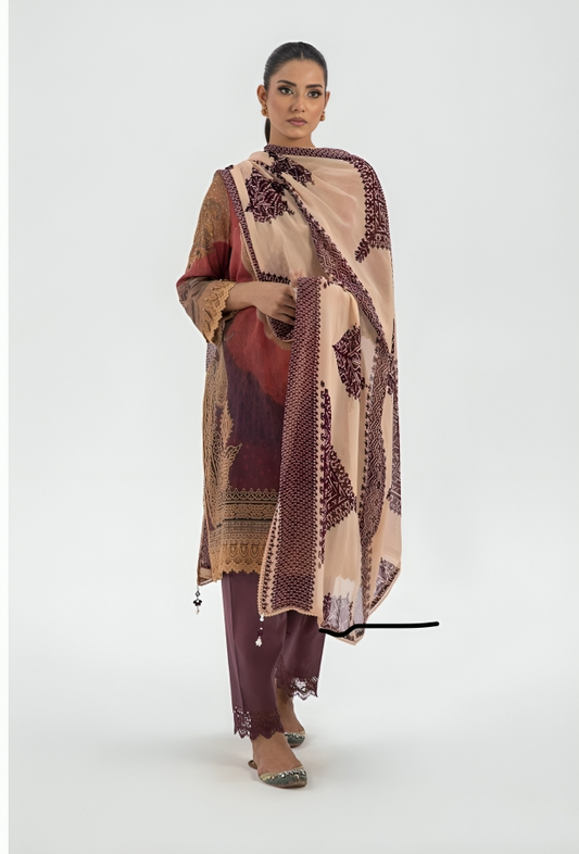 Sana Safinaz | 3-Pc Unstitched-AVII