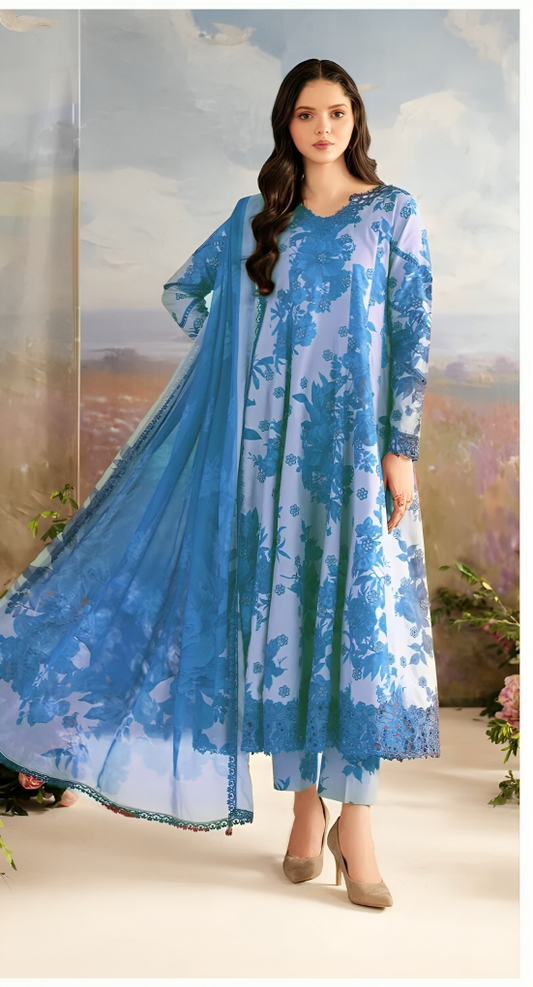 IZNIK Printed Lawn 3-Piece| Summer 2025-eI