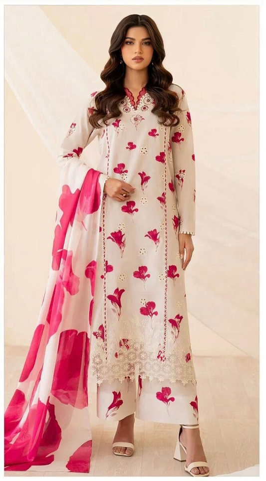 IZNIK Printed Lawn 3-Piece| Summer 2025-EII