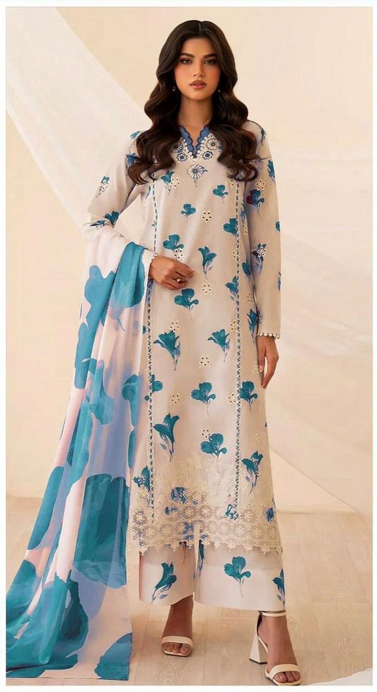 IZNIK Printed Lawn 3-Piece| Summer 2025-EV