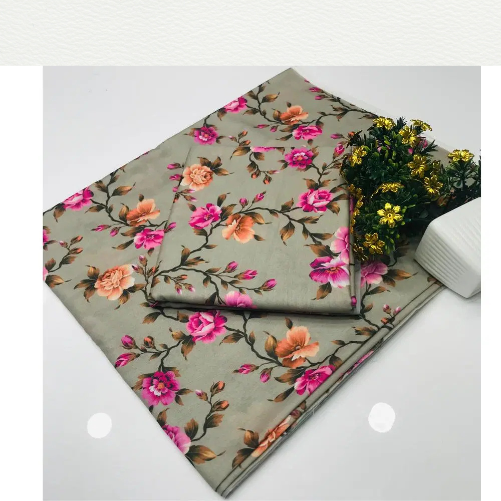 3pc Unstitched Lawn Printed Suit For Women