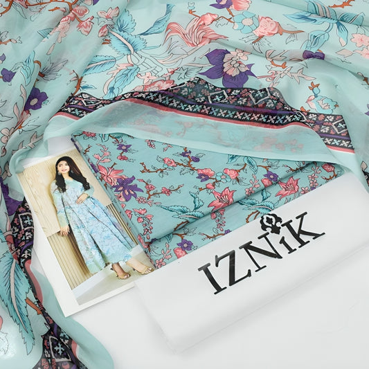 IZNIK Printed Lawn 3-Piece| Summer 2025-EIV