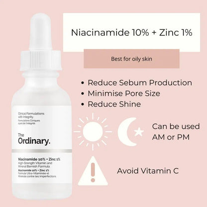 The Ordinary Niacinamide Skin Brightening Serum, 30 Ml