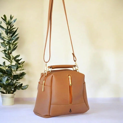 Women's PU Leather Textured Hand Bag