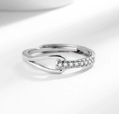 Silver-Plated Adjustable Alloy Bracelet