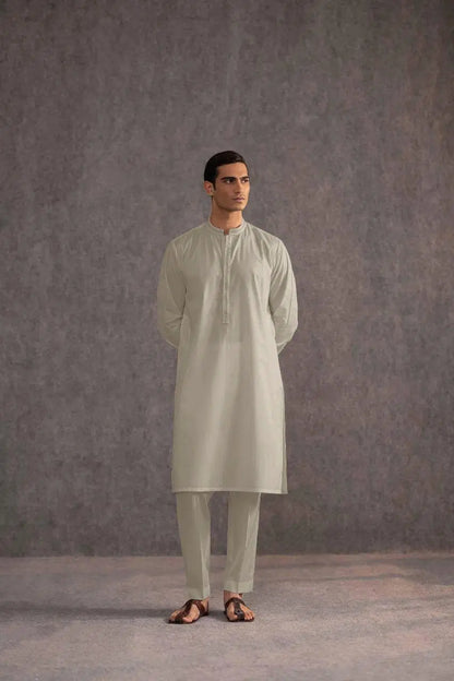 Off White Soft Cotton Suit – Unstitched (4.5 Meters)