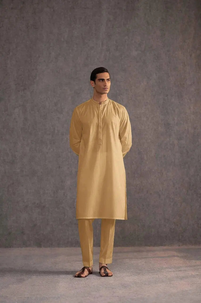 Camel Plain Soft Cotton Suit – Unstitched (4.5 Meters)