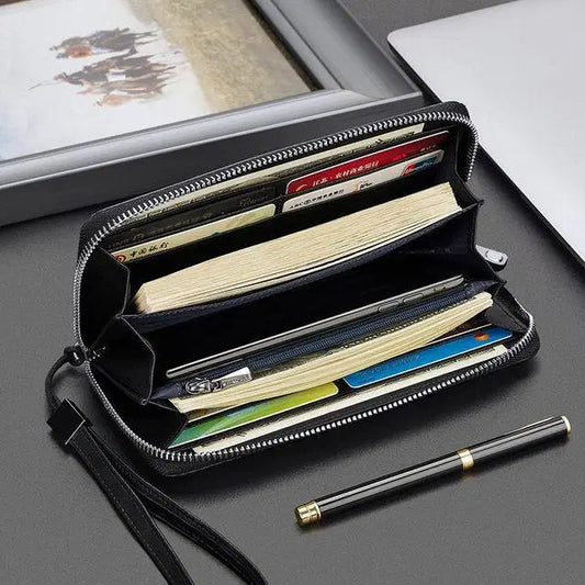 Sleek Unisex Long Wallet – PU Leather