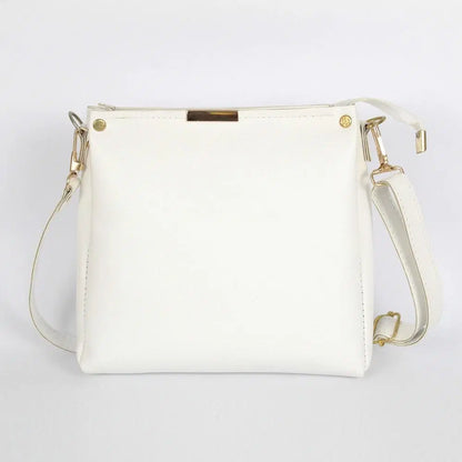 Girl's  Elegant Rexine Plain Hand Bag