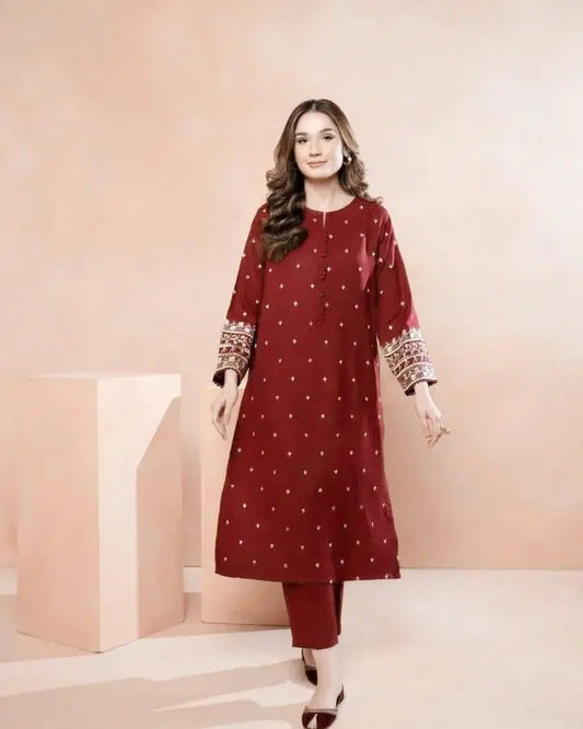 2 Piece Embroidered Lawn Suit