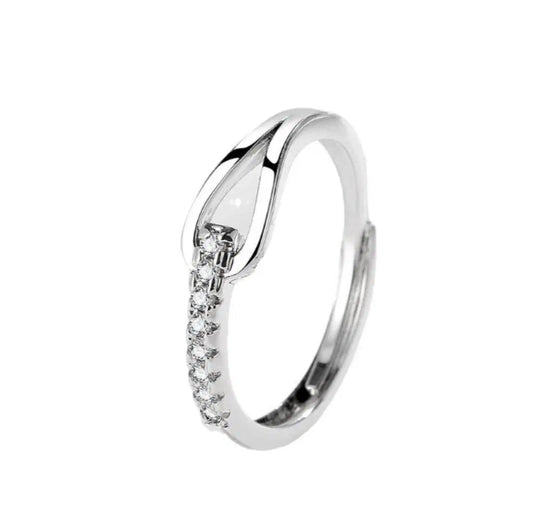 Silver-Plated Adjustable Alloy Bracelet