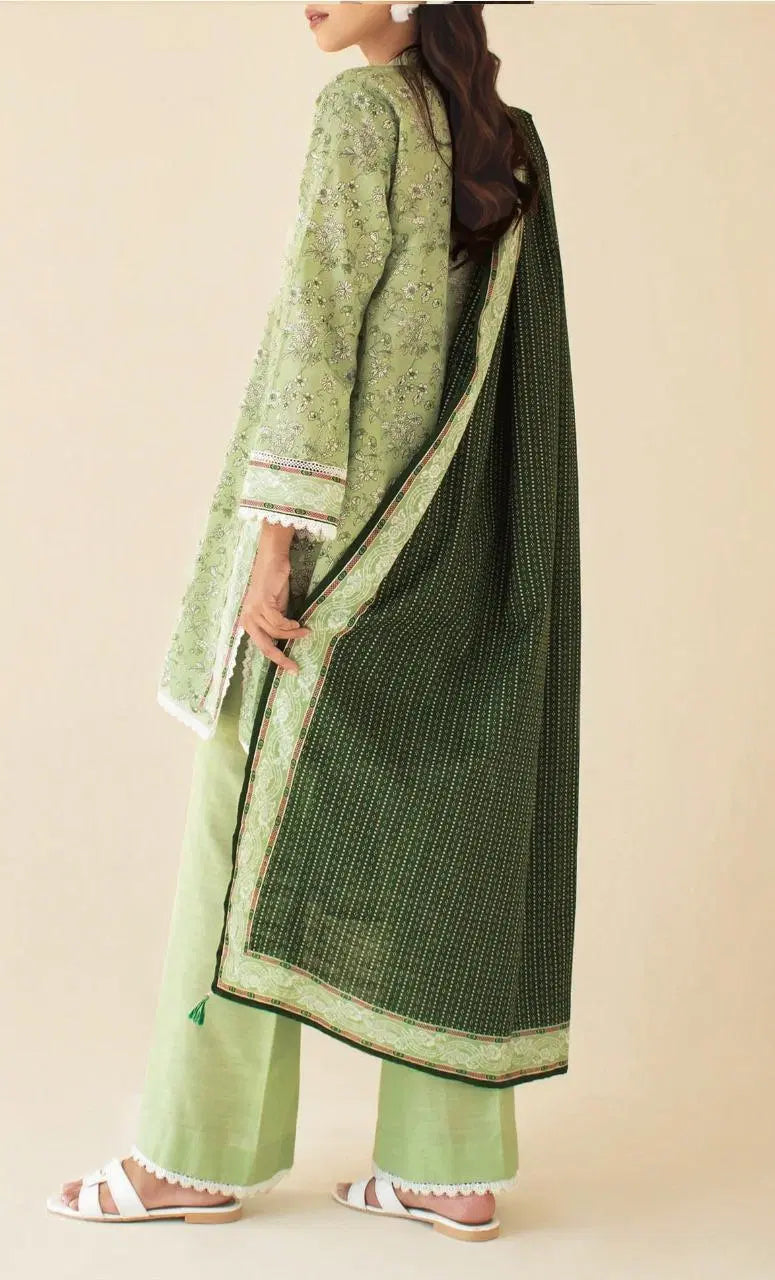 3-Piece Printed Lawn Suit