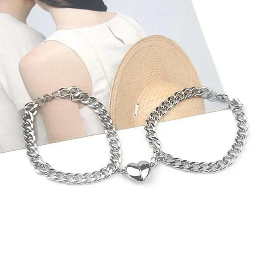 Funky Silver-Plated Gemstone Ring Set – Unisex (2 Pcs)