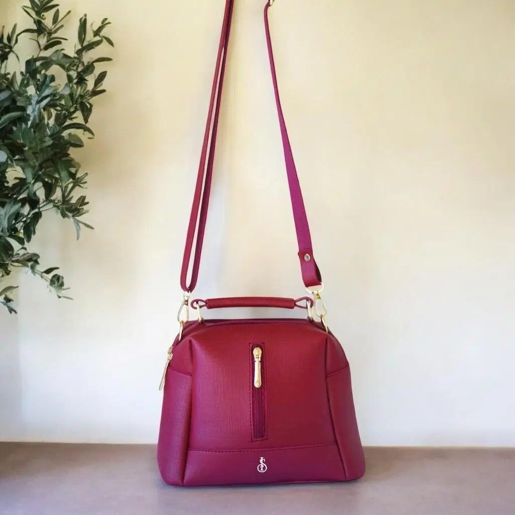 Women's PU Leather Textured Hand Bag