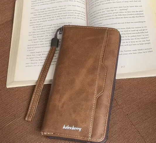 Sleek Unisex Long Wallet – PU Leather