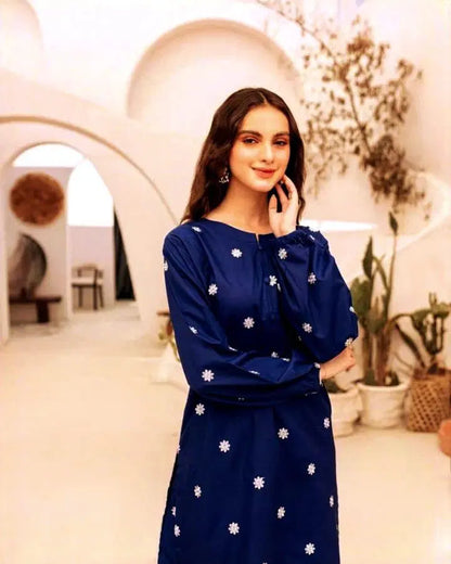 2 Piece Embroidered Lawn Suit (Shirt & Trouser)