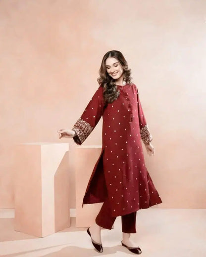 2 Piece Embroidered Lawn Suit
