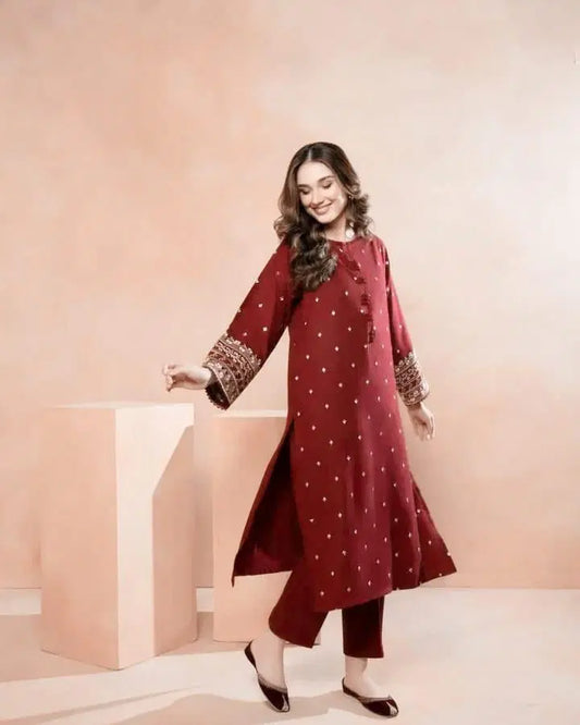 2 Piece Embroidered Lawn Suit