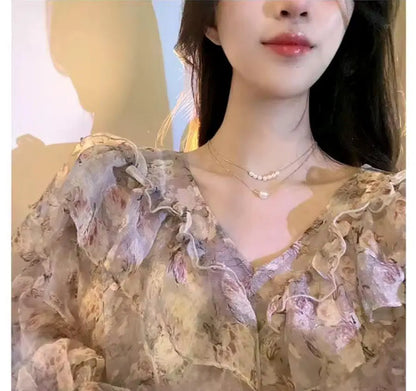 Two-Layered Pearl Charm Locket – Elegant Everyday Wear