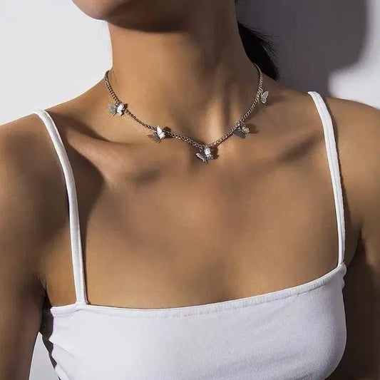 Adjustable Alloy Chain Necklace