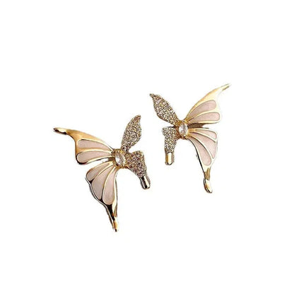 Golden Butterfly Earring – Elegant Zinc Alloy Design