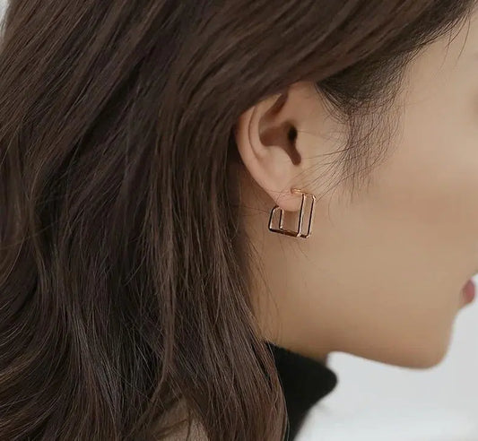 Classic Stainless Steel Stud Earrings – Sleek & Durable
