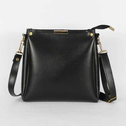 Girl's  Elegant Rexine Plain Hand Bag
