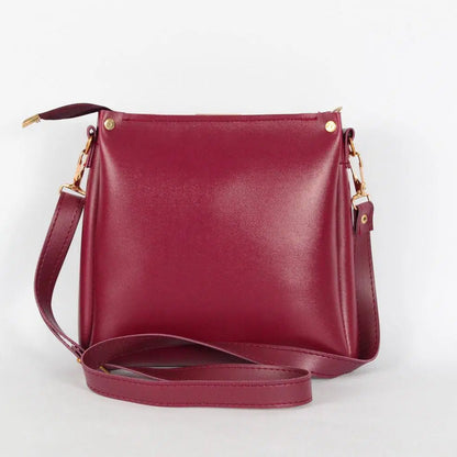 Girl's  Elegant  Rexine Plain Hand Bag