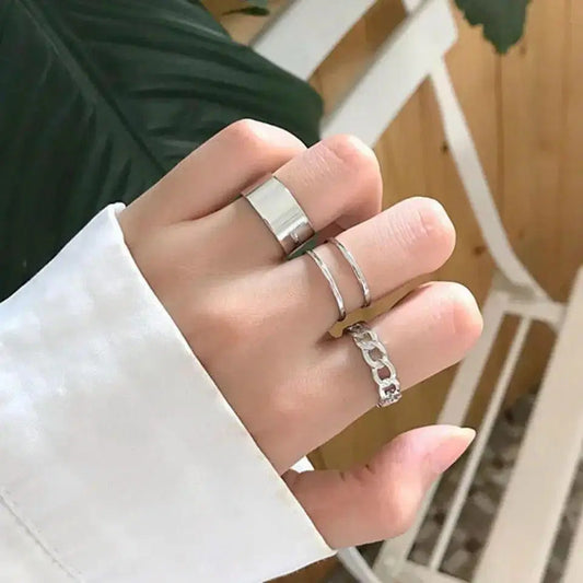 3-Piece Adjustable Alloy Jewelry Set